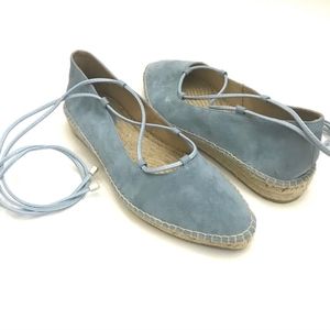 ROMENA Lace‎ Up Suede Espadrilles 39, US 8-8.5